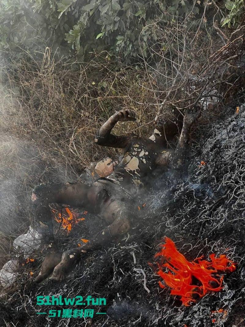 柬埔寨金边【坎达尔】惊现一燃烧尸体，尸体呈扭曲僵硬状态，疑似园区猪仔被毁尸灭迹？-3