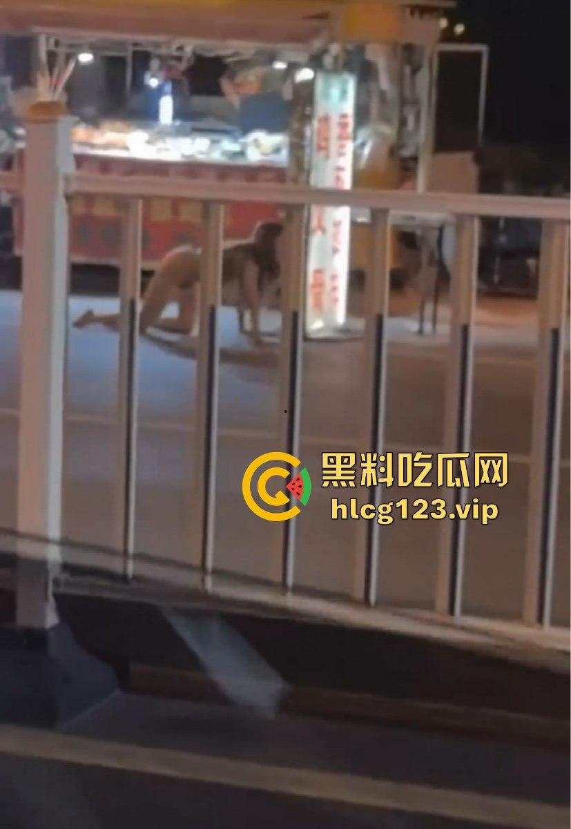 河北邢台快手网红吴媛媛吸毒后大街裸奔！性感长腿翘臀，精神小妹彻底玩嗨学狗爬行！-6