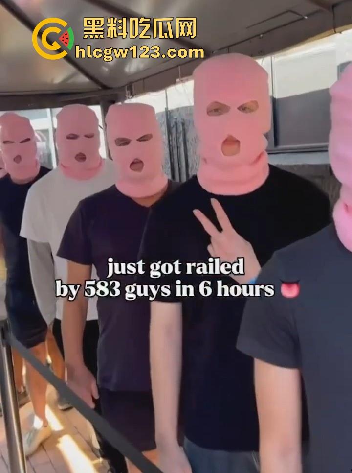 OF澳大利亚博主【安妮·奈特】发起大规模性挑战 6小时内与583名男子激情做爱 最后因大出血而入院！-2